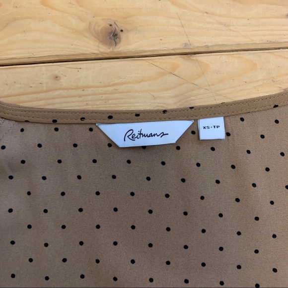 5/$20 Reitmans Polka Dot Blouse - Picture 2 of 5